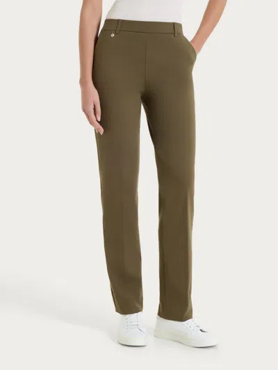 Ragno Women's Straight Trousers Dark Green In Other
