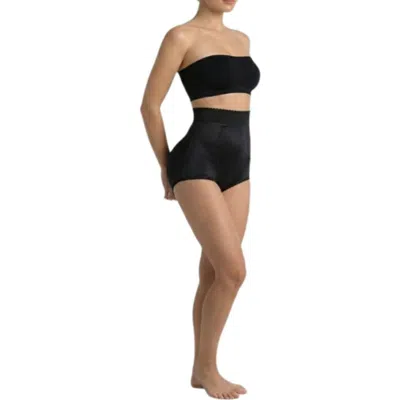 Rago High Waist Padded Panty With Removable Pads In Black