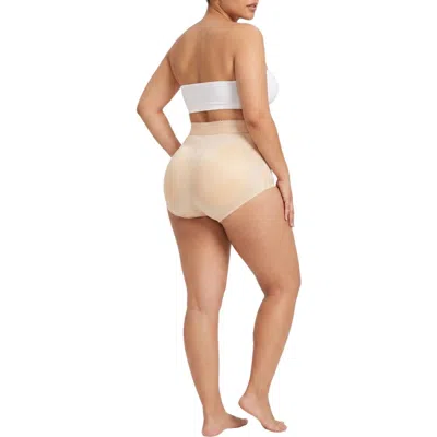 Rago High Waist Padded Panty With Removable Pads In Neutral