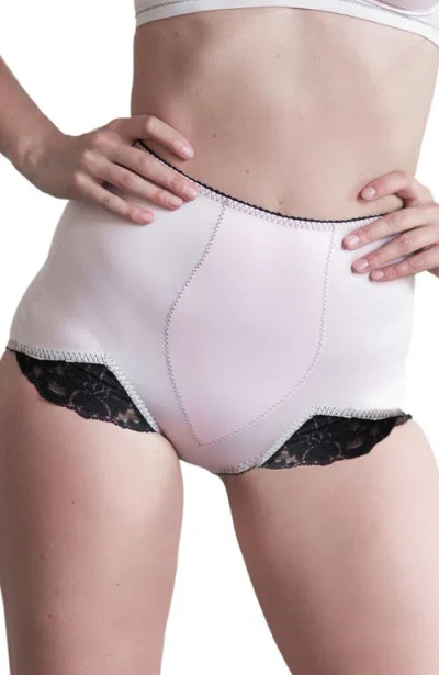 Rago Light Shaping Panty With Comfort V-leg Lace Design In White