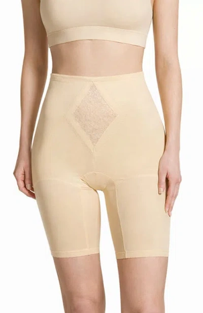 Rago Medium Support Waistline Thigh Slimmer Tummy Control In Neutral