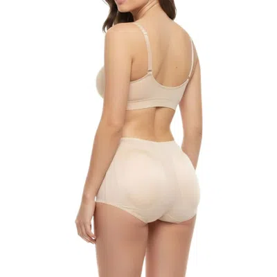 Rago Padded Panty Brief With Removable Pads In Neutral