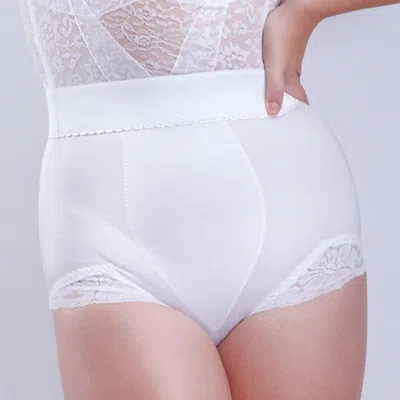 Rago Shaper Panty Brief With Lace In White