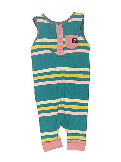 Pre-owned Rags Kids' Short Sleeve Onesie In Blue