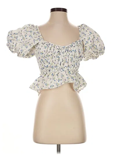 Pre-owned Rahi Tube Top Ivory Sweetheart Neckline Tops