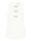 Rahil Hesan Crystal-embellished Sleeveless Dress In White
