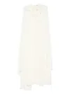 Rahil Hesan Floral-appliqué Gown In White