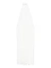 Rahil Hesan Rosette Crystal-embellished Gown In White
