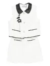 Rahil Hesan Two-tone Playsuit In White