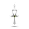 Rahul Patel Collection Men's Green / Silver Ancient Ankh Amulet With Peridot In Multi