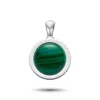 Rahul Patel Collection Men's Green / Silver Genesis Malachite Amulet In Multi