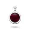 Rahul Patel Collection Men's Red / Silver Genesis Indian Garnet Amulet In Multi