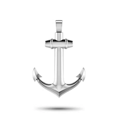 Rahul Patel Collection Men's Silver Nautical Anchor Amulet