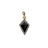 Rahul's Jewels Women's Black / Gold Sanctum Aether Pendant - 14 Karat Gold With Genuine Black Diamond In Multi