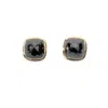 Rahul's Jewels Women's Black / Gold Sanctum Haven Earrings -14 Karat Gold With Genuine Black Diamond In Multi