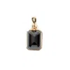 Rahul's Jewels Women's Black / Gold Sanctum Verus Pendant -14 Karat Gold With Genuine Black Diamond In Multi