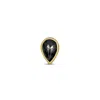 Rahul's Jewels Women's Black / Gold Sanctum Vita Earring Single - 14 Karat Gold With Genuine Black Diamond In Multi