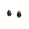 Rahul's Jewels Women's Black / Gold Sanctum Vita Earrings - 14 Karat Gold With Genuine Black Diamond In Multi