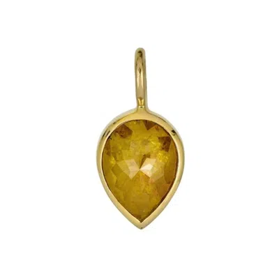 Rahul's Jewels Women's Gold / Yellow Sanctum Vita Pendant -14 Karat Gold With Genuine Yellow Diamond