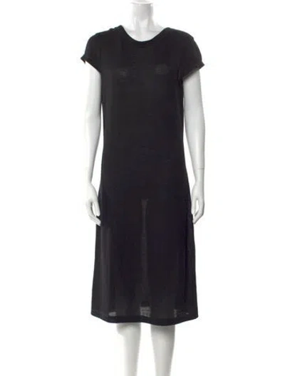 Pre-owned Raif Cashmere Midi Length Dress W/ Tags In Black