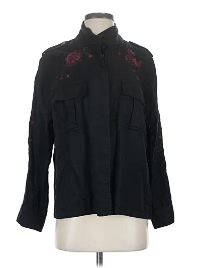 Pre-owned Rails 3/4 Sleeve Blouse In Black