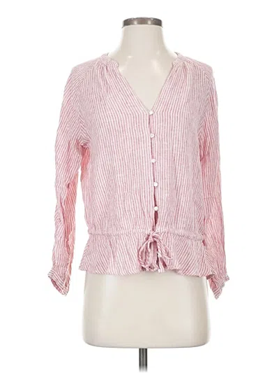 Pre-owned Rails 3/4 Sleeve Blouse In Pink