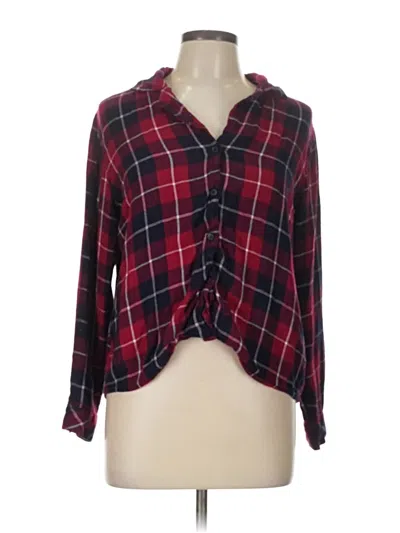 Pre-owned Rails 3/4 Sleeve Blouse In Red