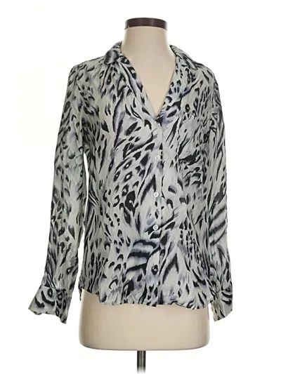 Pre-owned Rails 3/4 Sleeve Blouse In Silver