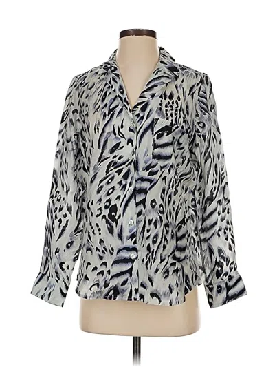 Pre-owned Rails 3/4 Sleeve Blouse In Silver
