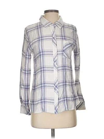 Pre-owned Rails 3/4 Sleeve Blouse In Silver