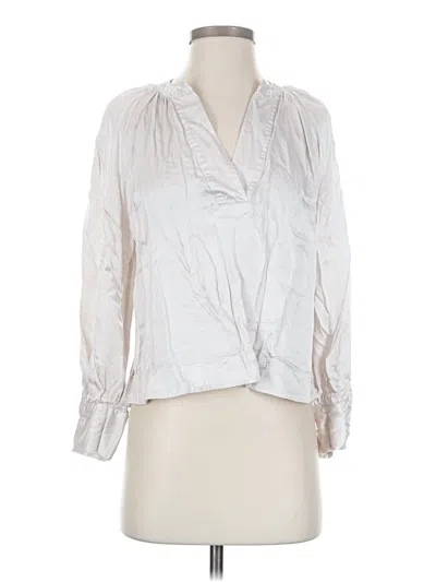 Pre-owned Rails 3/4 Sleeve Blouse In Silver