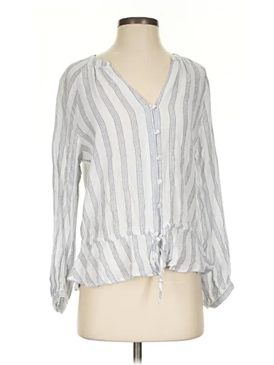 Pre-owned Rails 3/4 Sleeve Blouse In Silver