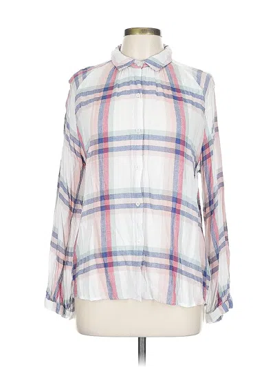 Pre-owned Rails 3/4 Sleeve Blouse In White