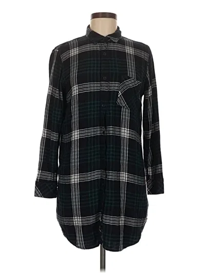 Pre-owned Rails 3/4 Sleeve Button Down Shirt In Black