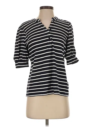 Pre-owned Rails 3/4 Sleeve Button Down Shirt In Black