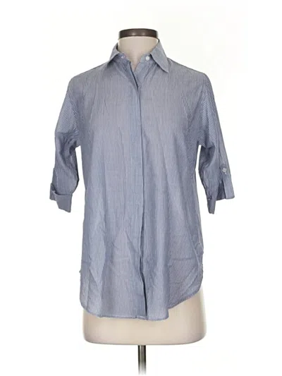 Pre-owned Rails 3/4 Sleeve Button Down Shirt In Gray