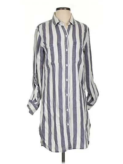 Pre-owned Rails 3/4 Sleeve Button Down Shirt In Gray