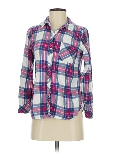 Pre-owned Rails 3/4 Sleeve Button Down Shirt In Pink