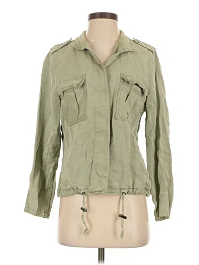 Pre-owned Rails 3/4 Sleeve Top Green Square Neckline Tops