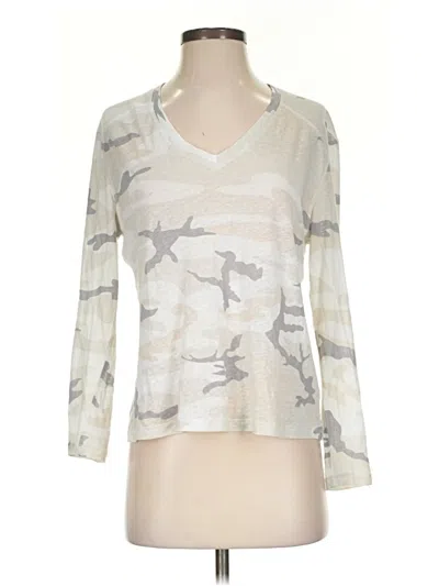 Pre-owned Rails 3/4 Sleeve Top Ivory V Neck Tops In White