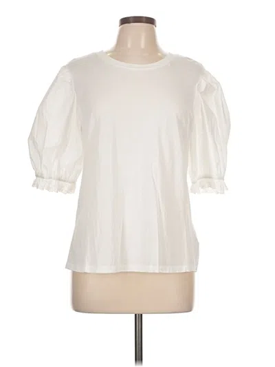 Pre-owned Rails 3/4 Sleeve T-shirt In White