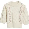 Rails Addy Cable Stitch Sweater In Yellow