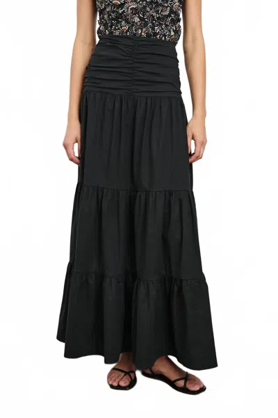 Rails Agatha Cotton Poplin Maxi Skirt In Black