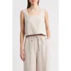 Rails Akira Sleeveless Top In Heathered Flax In Heathered Flax
