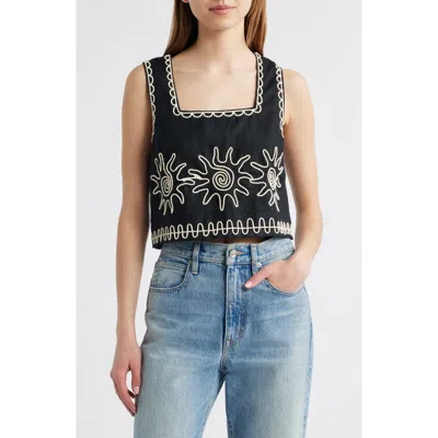 RAILS RAILS AKIRA LINEN CROP TANK TOP