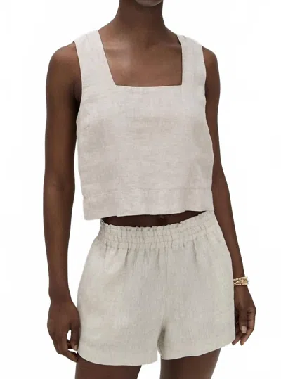 RAILS AKIRA TANK TOP IN HEATHERED FLAX