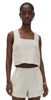 Rails Akira Sleeveless Top In Heathered Flax In Neutral