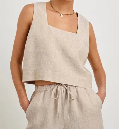 RAILS AKIRA TOP IN HEATHER FLAX