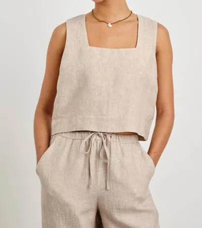 RAILS AKIRA TOP IN HEATHERED FLAX