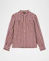 Rails Alanna Check Long-sleeve Shirt In Pink